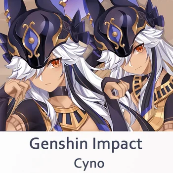 Anime Genshin Impacto Cyno Dakimakura Abraçando-O Descanso Do Corpo, Caso Cosplay Otaku Fronha Capa De Almofada