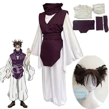 Anime Jujutsu Kaisen Choso Cosplay Traje Top+Colete+Calça de Uniforme Peruca de Roupa para Mulheres, Homens Festa de Halloween roupas