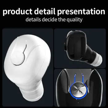 Earbud Emparelhamento Automático Impermeável Compatível 5.0 Esportes Invisíveis No Ouvido Sem Fio Verdadeiro Acessórios De Áudio Para Fone De Ouvido