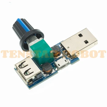 Mini Ventilador USB Governador Velocidade do Vento Controlador de Volume de Ar, Regulador de Arrefecimento Mudo de Multi-Função Módulo Switch DC 5V