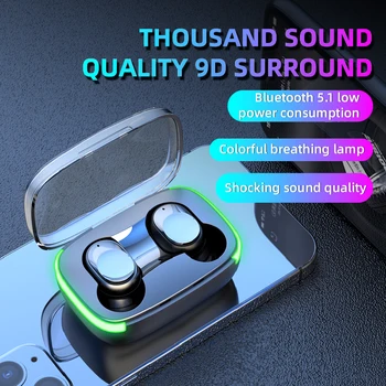 Novo Y60 TWS Fone de ouvido Bluetooth fone de ouvido sem Fio Earpod Fones de ouvido Fones de ouvido Para o iPhone da Apple Xiaomi Redmi Airdots Fone de ouvido