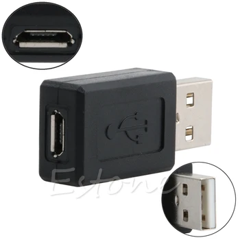 USB 2.0 a Macho para USB Micro B 5 Pinos Fêmea Adaptador Conversor Conector HCCY