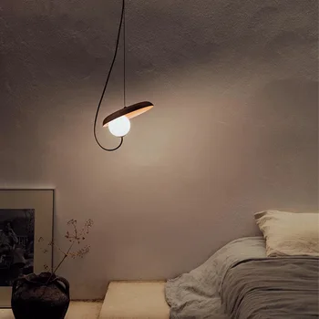 Wabi Sabi Personalidade Pingente de Luz Ímã Ajustável lustre para Sala de estar, Quarto de Cabeceira Ilha de Cozinha LED Decoração de Casa