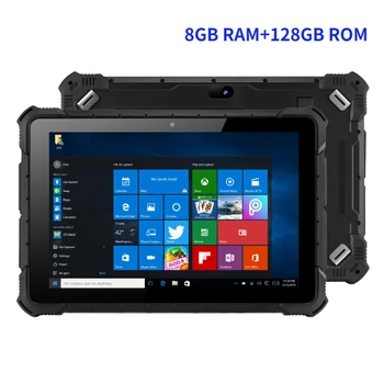Windows Industrial 10 Tablet PC K7G Veículo de Montagem de Computador Win10 de impressão digital de 10 polegadas com processador Intel N4120 8GB de RAM, 128GB RJ45 RS232 DB9